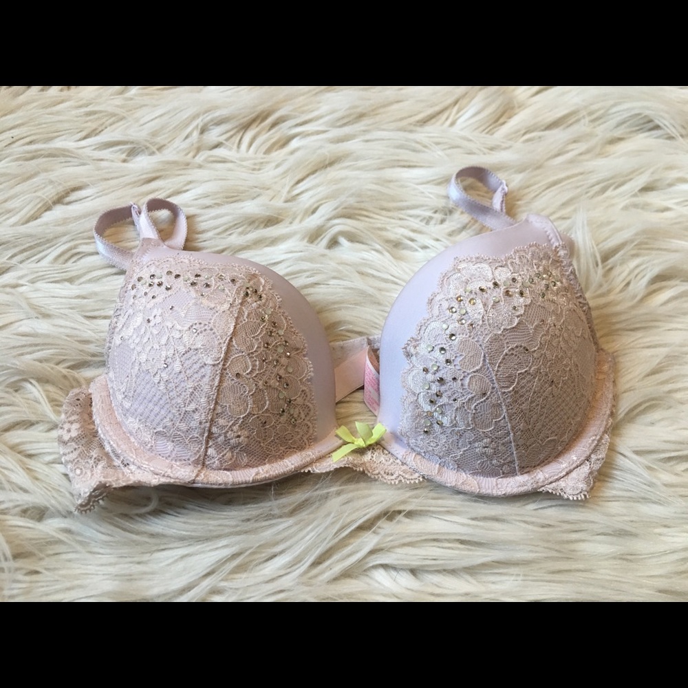 VS Rhinestone Push Up Bra